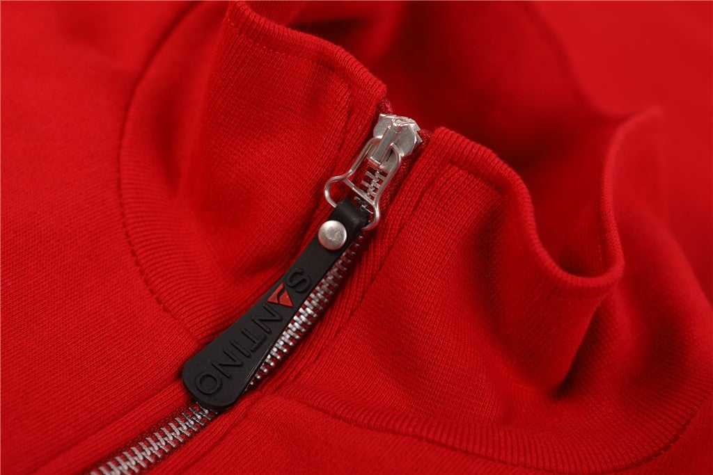 Santino Alex Zipsweater - Donker Groen Sweater Santino