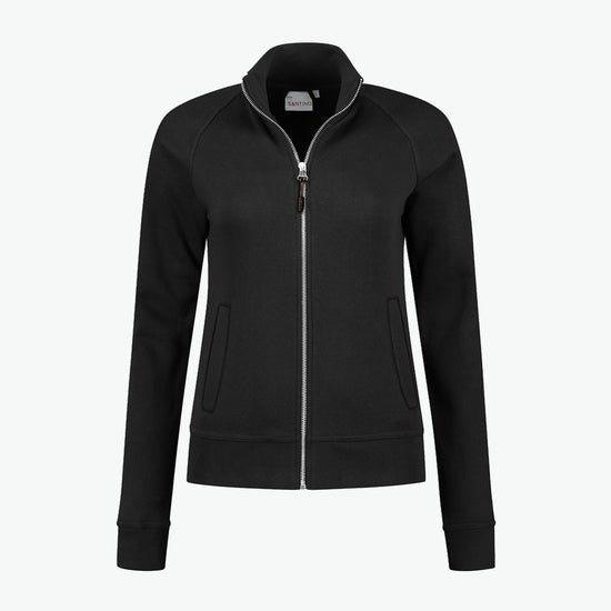 Santino Anna Sweatvest - Zwart Vest Dames Santino XS