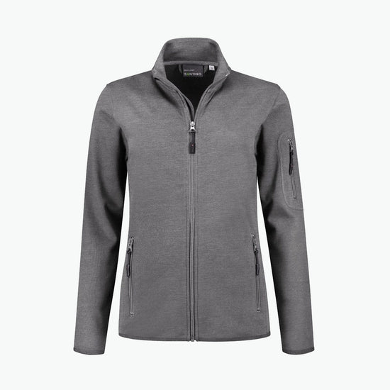 Santino Berlin Ladies Sweatvest - Donker Grijs Vest Dames Santino XS