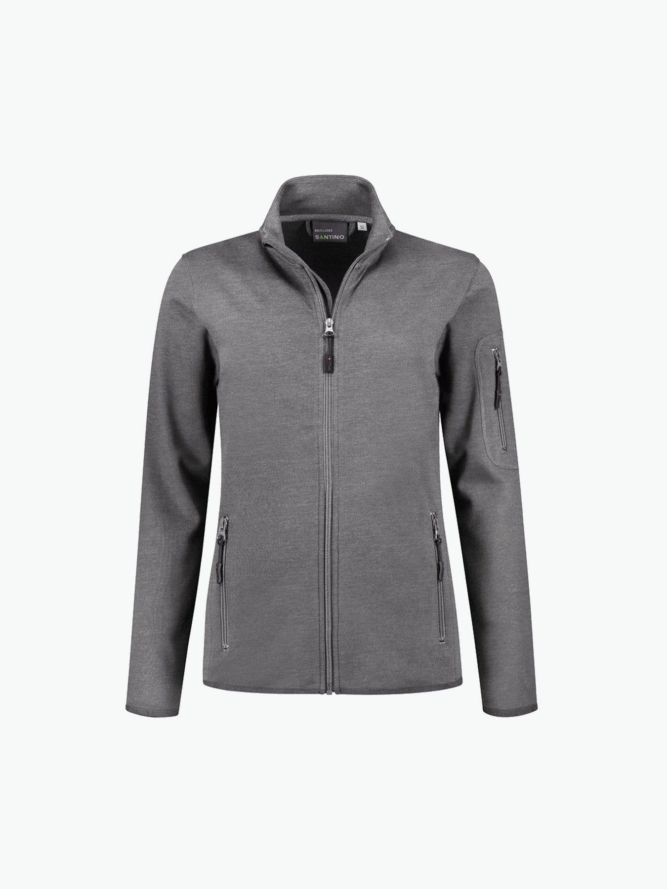 Santino Berlin Ladies Sweatvest - Donker Grijs Vest Dames Santino XS