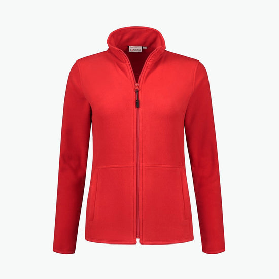 Santino Bormio Ladies Fleecejack - Rood Fleece Jas Dames Santino S