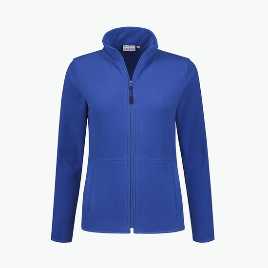 Santino Bormio Ladies Fleecejack - Blauw Fleece Jas Dames Santino S