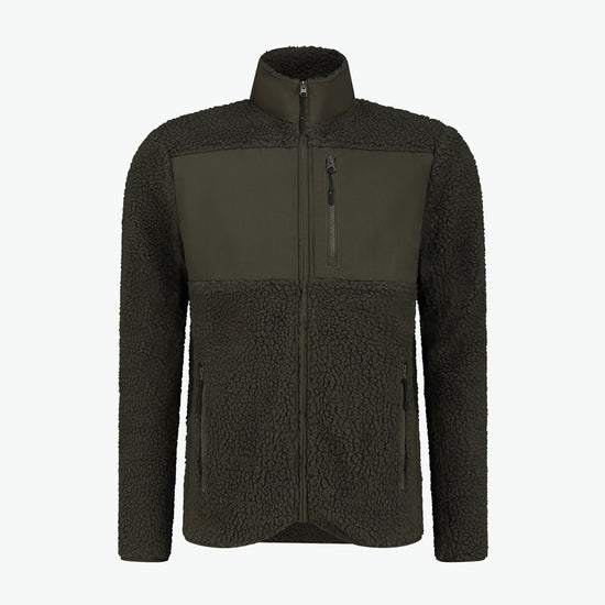 Santino Brooklyn Sherpa Fleecejack - Army Fleece Jas Santino XS