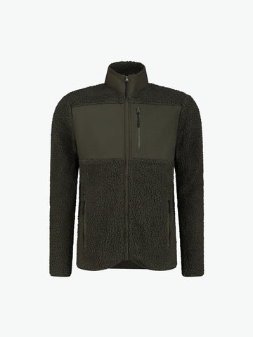 Santino Brooklyn Sherpa Fleecejack - Army Fleece Jas Santino XS