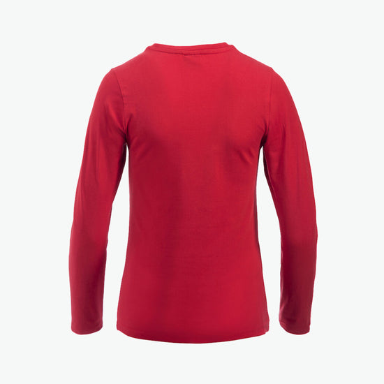 Clique Carolina L/S - Rood T-Shirt Dames Clique