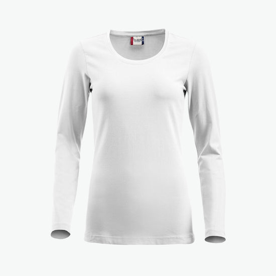 Clique Carolina L/S - Wit T-Shirt Dames Clique S