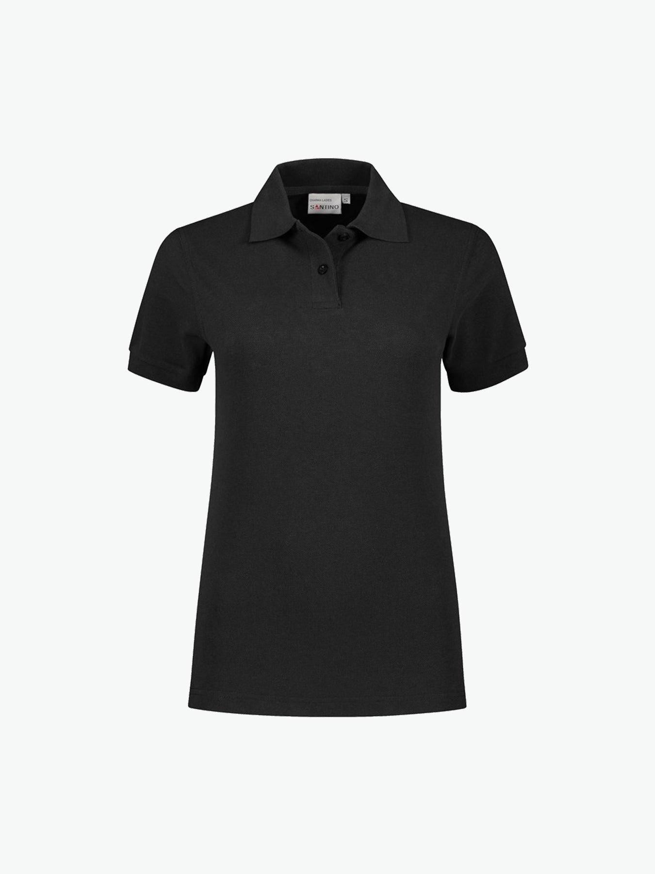 Santino Charma Ladies Poloshirt - Zwart Polo Dames Santino XS
