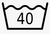 Medium Colour laundry that can be washed at 40°C Normal wash programiron setting