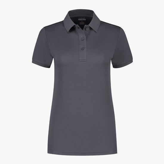 Santino Edinburgh Ladies Poloshirt - Grijs Polo Dames Santino XS