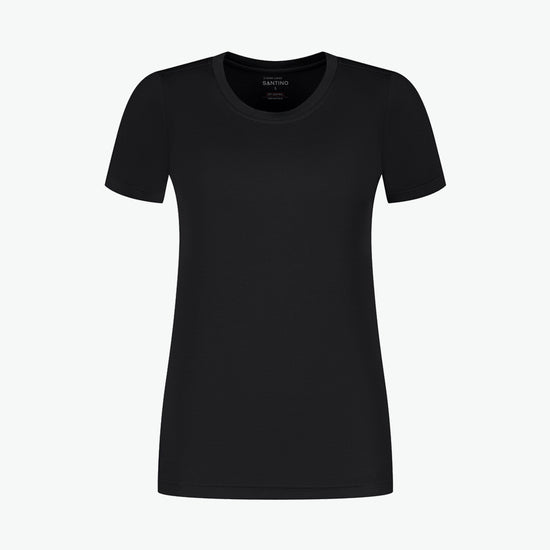 Santino Etienne Ladies T-shirt - Zwart T-Shirt Dames Santino XS