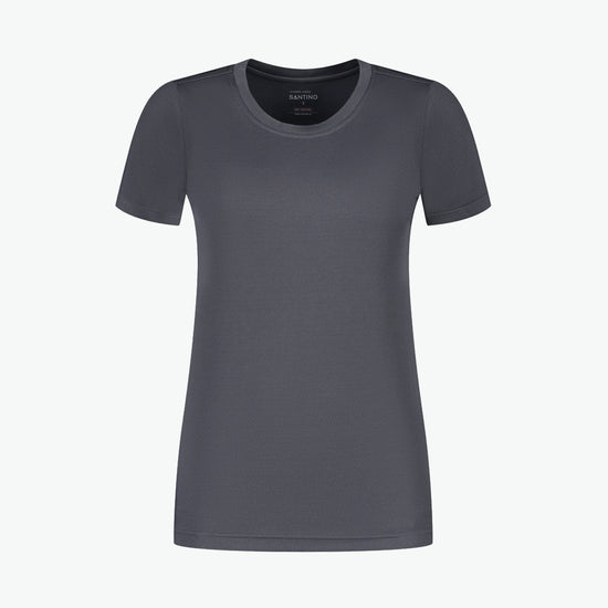 Santino Etienne Ladies T-shirt - Grijs T-Shirt Dames Santino XS