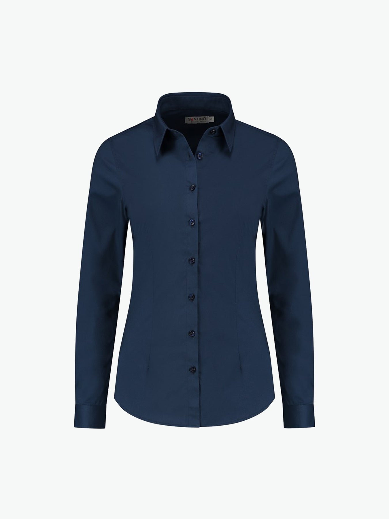 Santino Falco Ladies Shirt - Blauw Overhemd Dames Santino XS