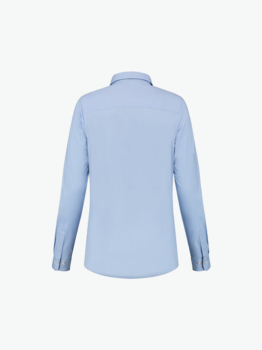 Santino Falco Ladies Shirt - Licht Blauw Overhemd Dames Santino