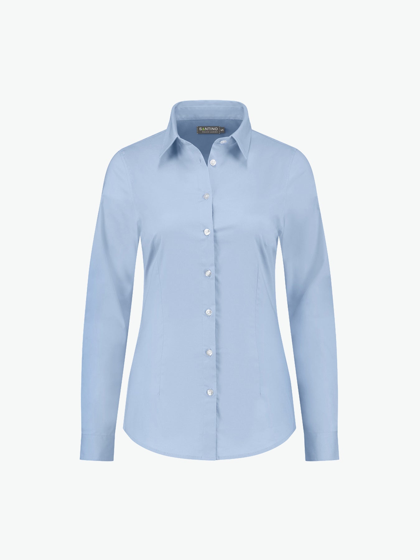 Santino Falco Ladies Shirt - Licht Blauw Overhemd Dames Santino XS