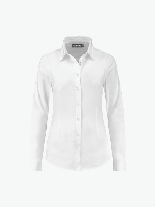 Santino Falco Ladies Shirt - Wit Overhemd Dames Santino XXS