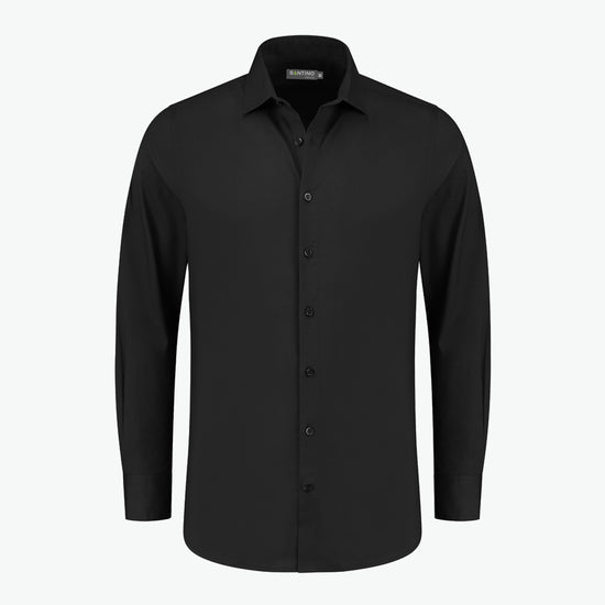 Santino Falco Shirt - Zwart Overhemd Santino XS