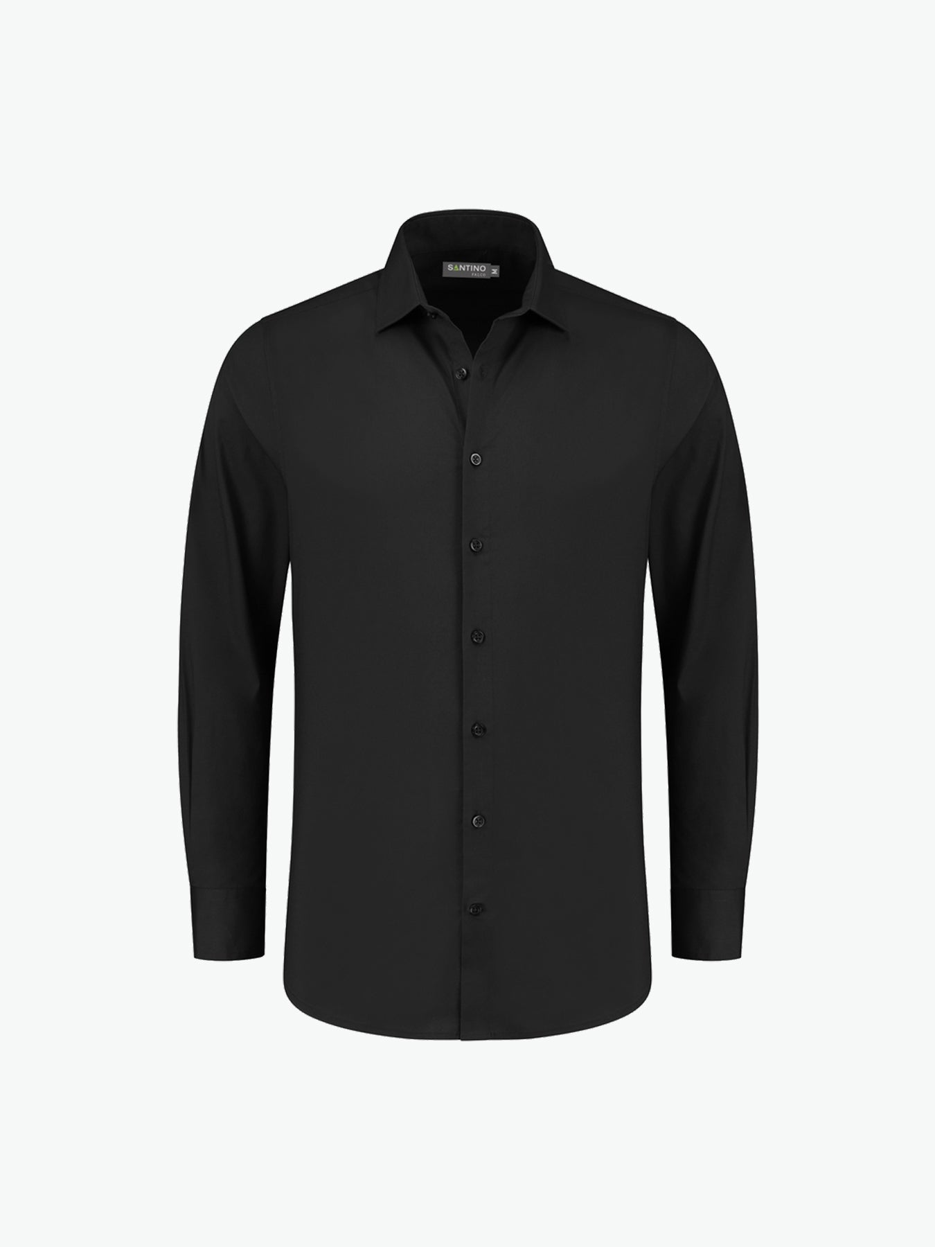 Santino Falco Shirt - Zwart Overhemd Santino XS