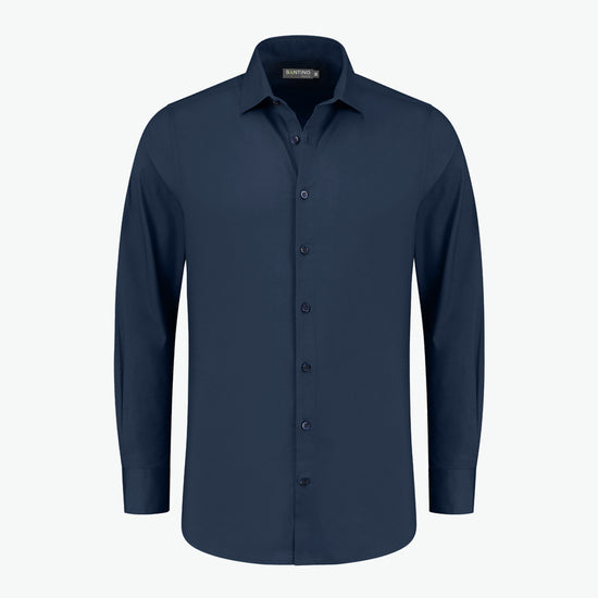Santino Falco Shirt - Blauw Overhemd Santino XS