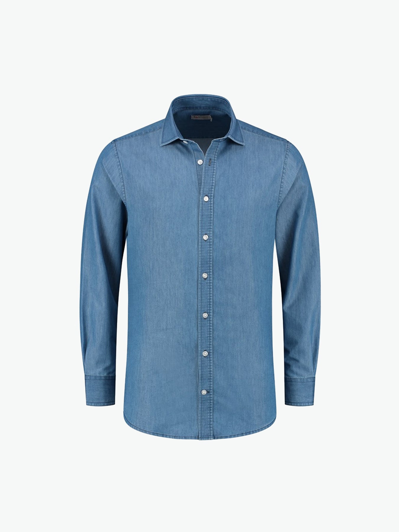 Santino Felix Shirt - Washed Denim Overhemd Santino S