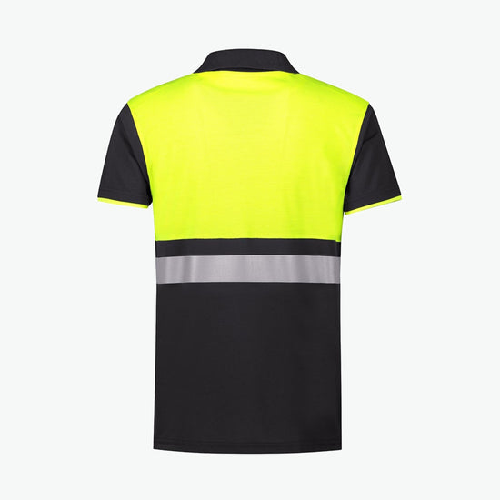 Santino Hamburg Poloshirt - Grijs / Fluor Geel Polo Santino