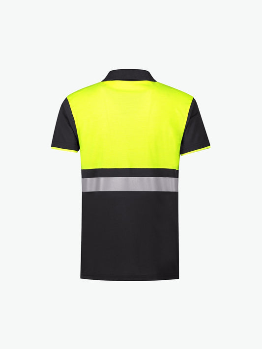 Santino Hamburg Poloshirt - Grijs / Fluor Geel Polo Santino