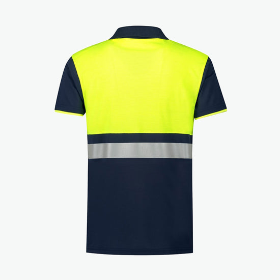 Santino Hamburg Poloshirt - Navy / Fluor Geel Polo Santino