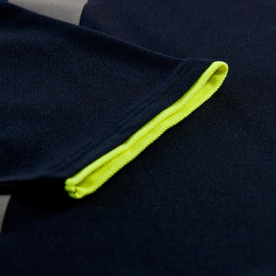 Santino Hamburg Poloshirt - Grijs / Fluor Geel Polo Santino
