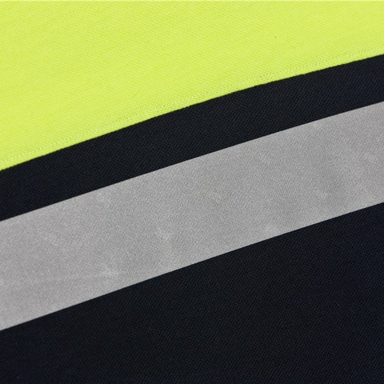 Santino Hamburg Poloshirt - Grijs / Fluor Geel Polo Santino