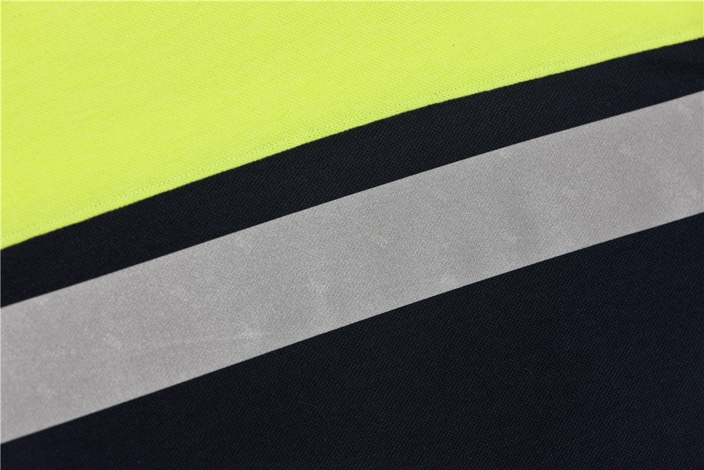 Santino Hamburg Poloshirt - Grijs / Fluor Geel Polo Santino