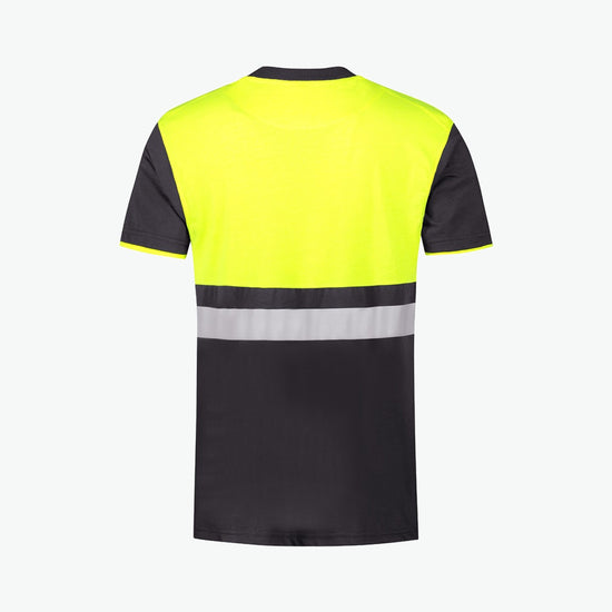 Santino Hannover T-shirt - Grijs / Fluor Geel T-Shirt Santino