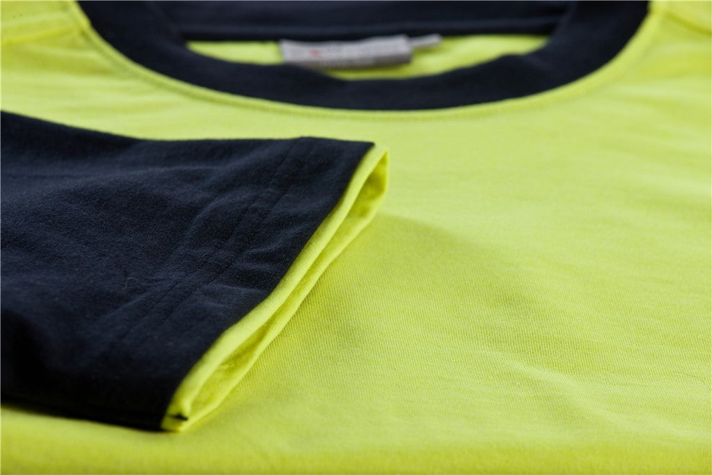 Santino Hannover T-shirt - Grijs / Fluor Geel T-Shirt Santino