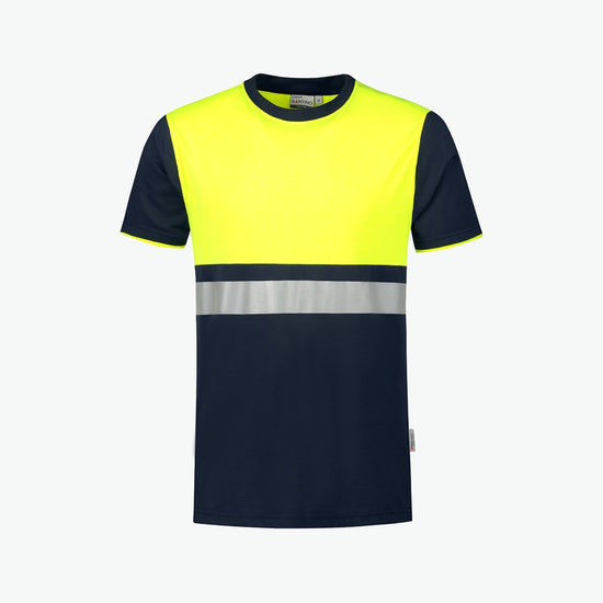 Santino Hannover T-shirt - Navy / Fluor Geel T-Shirt Santino 3XL