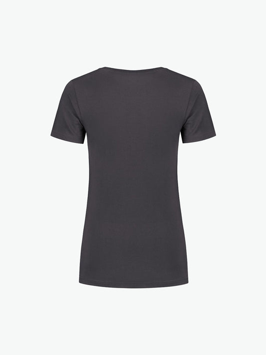 Santino Jazz Ladies V-neck T-shirt - Grijs T-Shirt Dames Santino