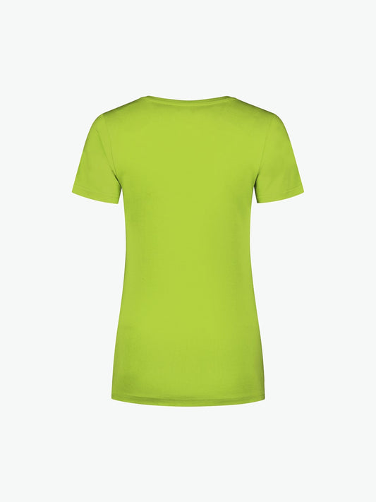 Santino Jazz Ladies V-neck T-shirt - Lime T-Shirt Dames Santino