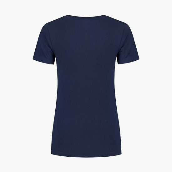 Santino Jazz Ladies V-neck T-shirt - Navy T-Shirt Dames Santino