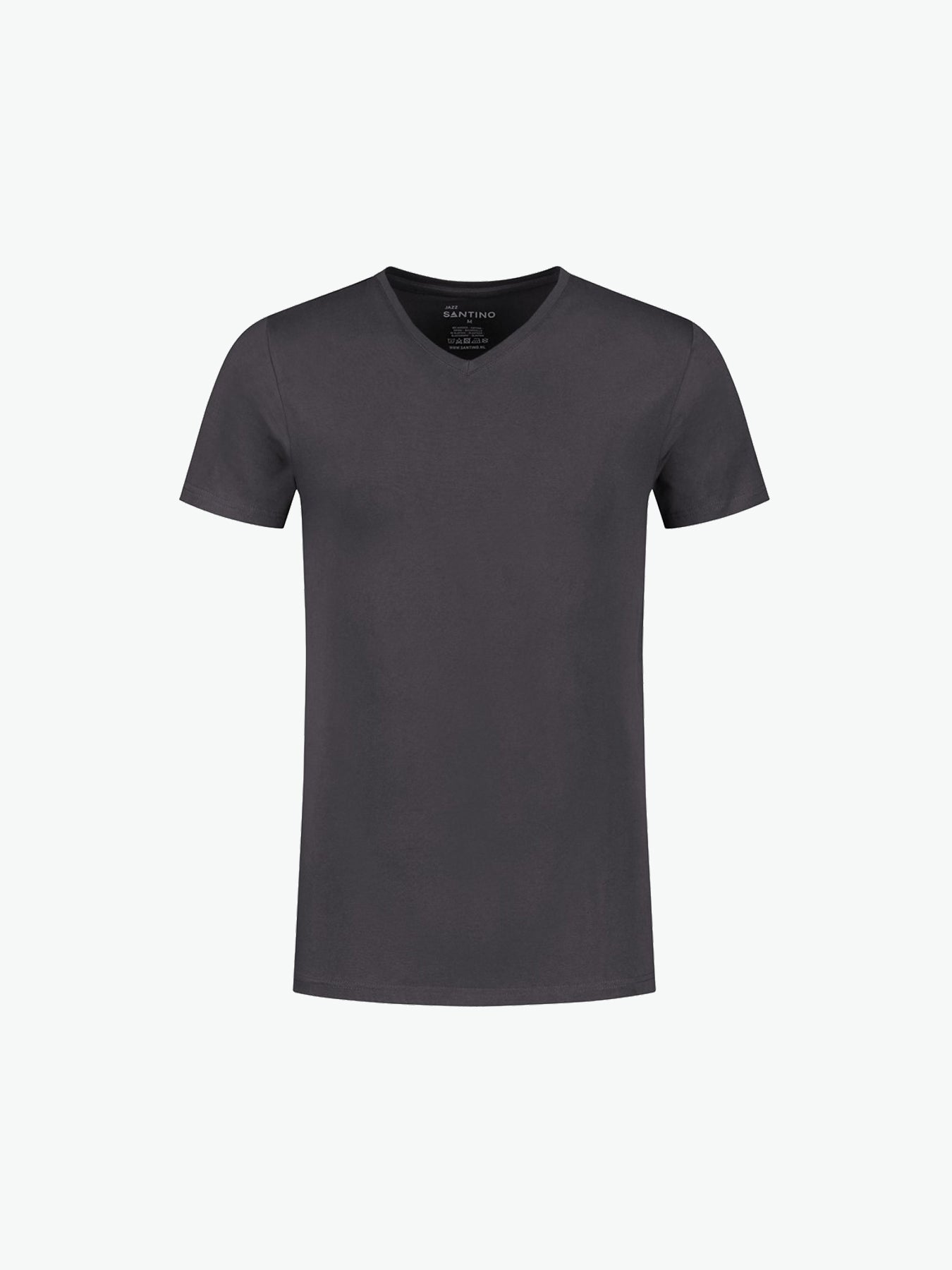Santino Jazz V-neck T-shirt - Grijs T-Shirt Santino XS