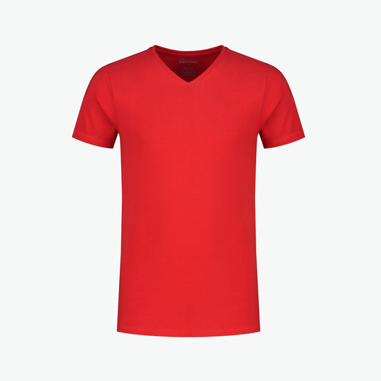 Santino Jazz V-neck T-shirt - Rood T-Shirt Santino XS