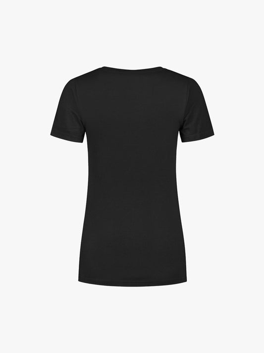 Santino Jive Ladies C-neck T-shirt - Zwart T-Shirt Dames Santino
