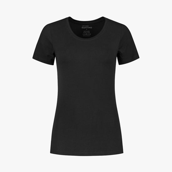 Santino Jive Ladies C-neck T-shirt - Zwart T-Shirt Dames Santino XS