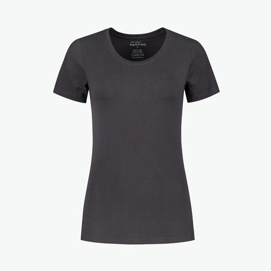 Santino Jive Ladies C-neck T-shirt - Grijs T-Shirt Dames Santino XS
