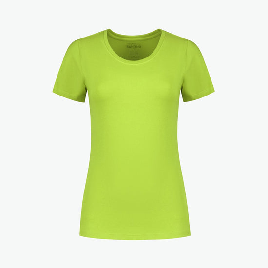 Santino Jive Ladies C-neck T-shirt - Lime T-Shirt Dames Santino XS