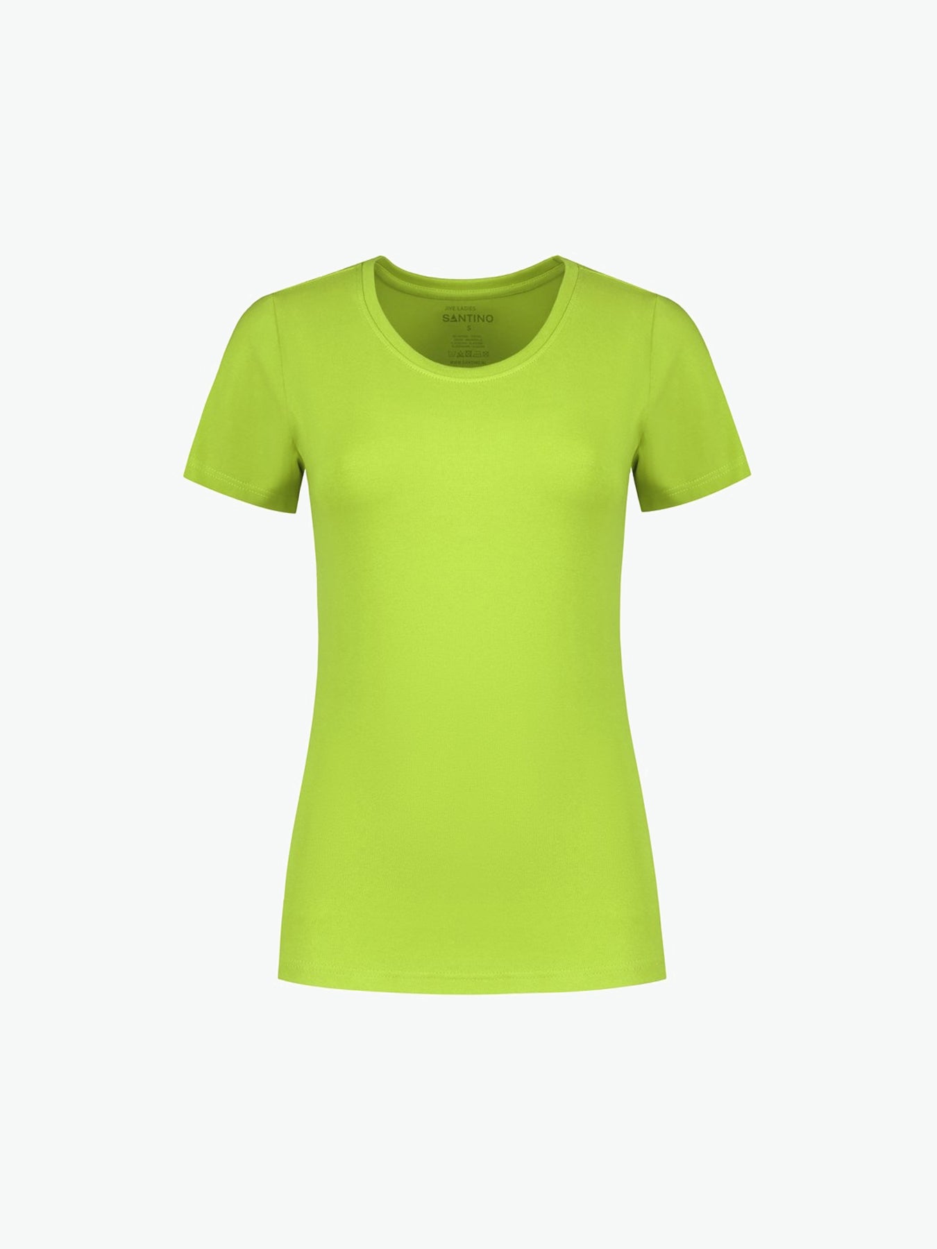 Santino Jive Ladies C-neck T-shirt - Lime T-Shirt Dames Santino XS