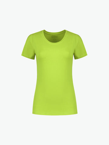 Santino Jive Ladies C-neck T-shirt - Lime T-Shirt Dames Santino XS