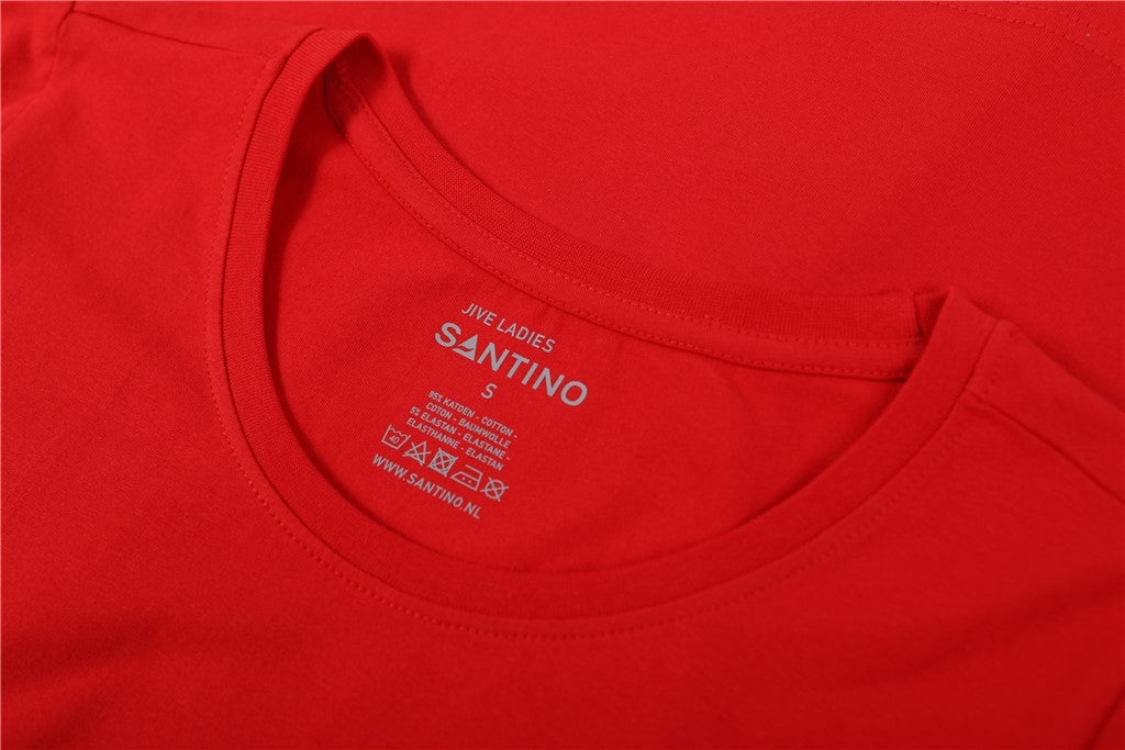 Santino Jive Ladies C-neck T-shirt - Zwart T-Shirt Dames Santino