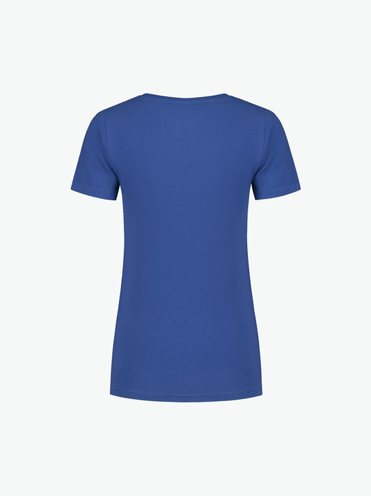 Santino Jive Ladies C-neck T-shirt - Blauw T-Shirt Dames Santino