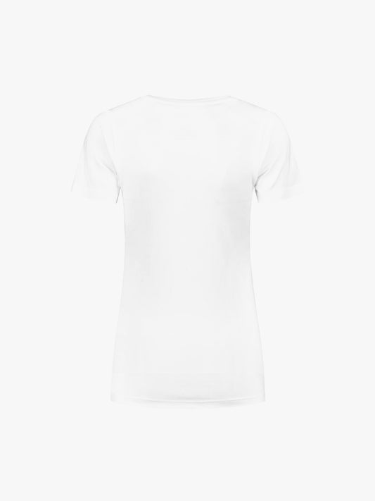 Santino Jive Ladies C-neck T-shirt - Wit T-Shirt Dames Santino