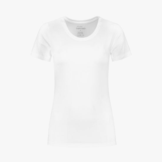 Santino Jive Ladies C-neck T-shirt - Wit T-Shirt Dames Santino XS