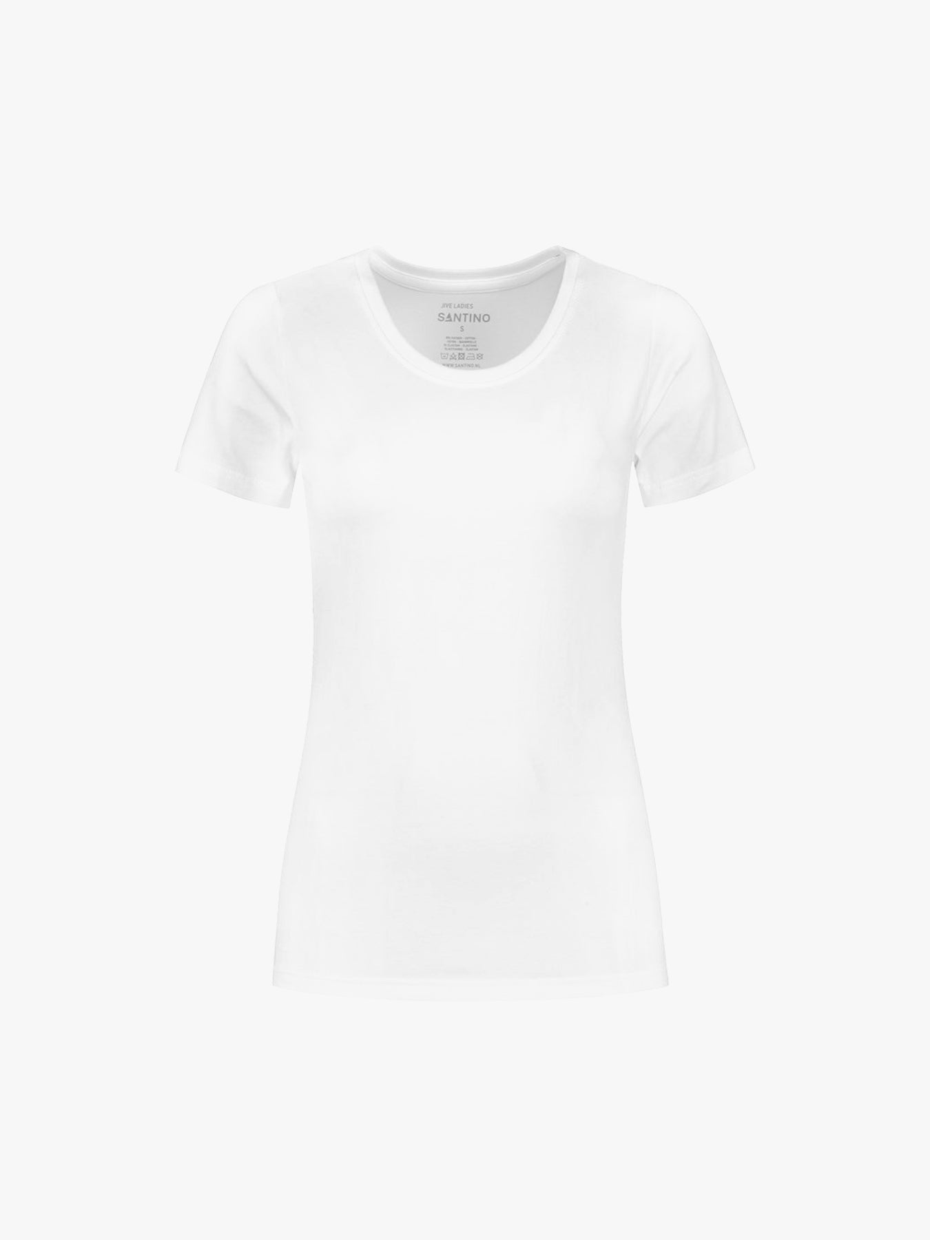 Santino Jive Ladies C-neck T-shirt - Wit T-Shirt Dames Santino XS