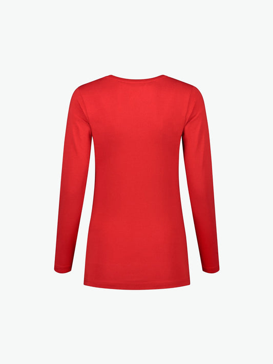 Santino Juna Ladies T-shirt - Rood T-Shirt Dames Santino