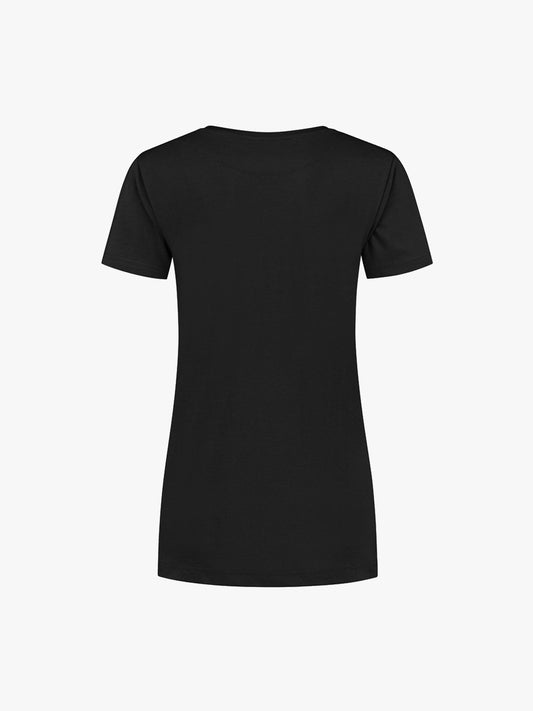 Santino Lebec Ladies T-shirt - Zwart T-Shirt Dames Santino